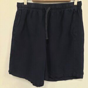 Quasi Skateboards Mens Linen Drawstring Shorts Size M Blue Coastal Outdoors
